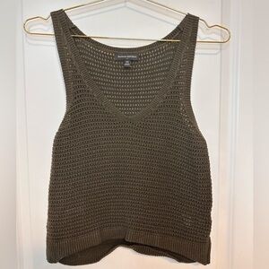 Banana Republic Green Sleeveless Crop Tank